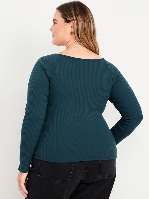 Image number 8 showing, Cinched Rib-Knit Top