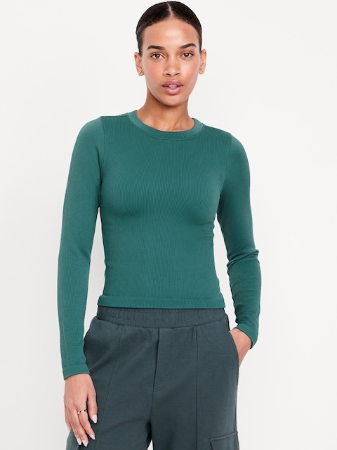 Exhale Seamless Fitted Rib T-Shirt