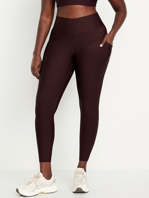 L'image numéro 4 présente Legging PowerSoft à poche et à taille haute longueur 7/8