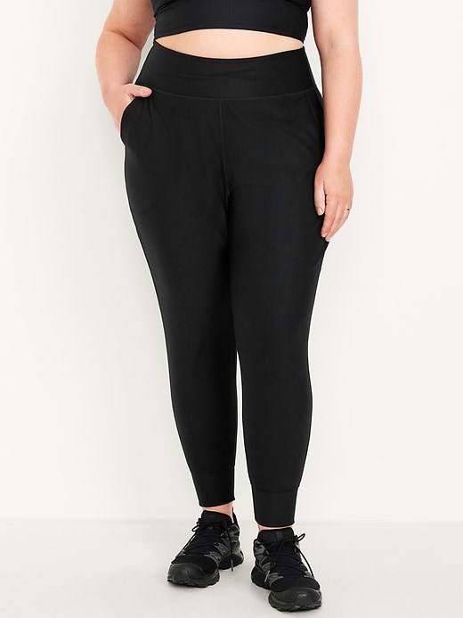 Image number 6 showing, High-Waisted PowerSoft Rib 7/8 Joggers