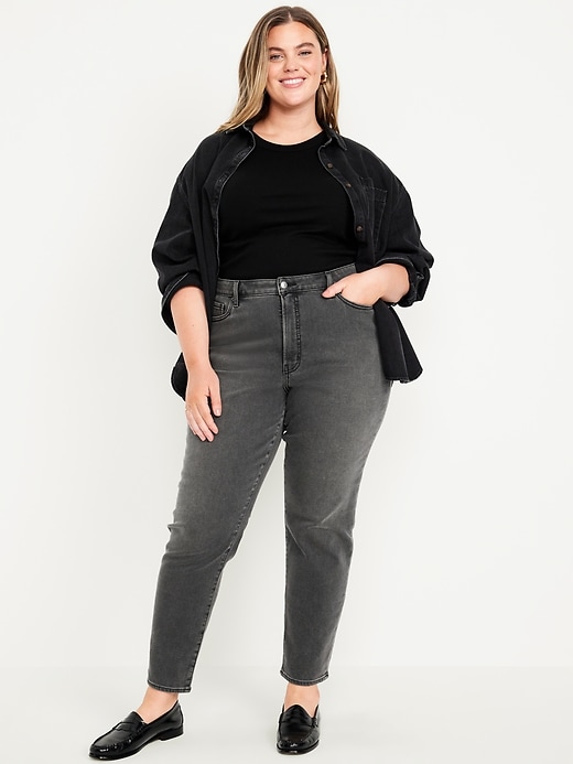 Image number 6 showing, High-Waisted Built-In Warm OG Straight Jeans