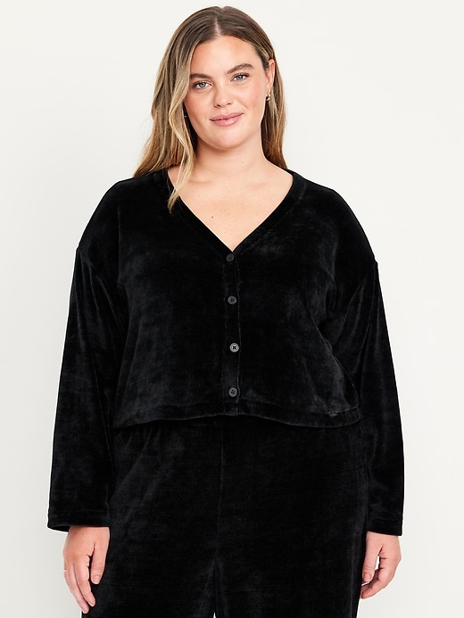 Image number 7 showing, Cozy Chenille Button-Down Top