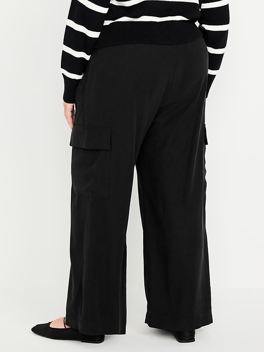 Image number 8 showing, Drapey Cargo Super Wide-Leg Pants