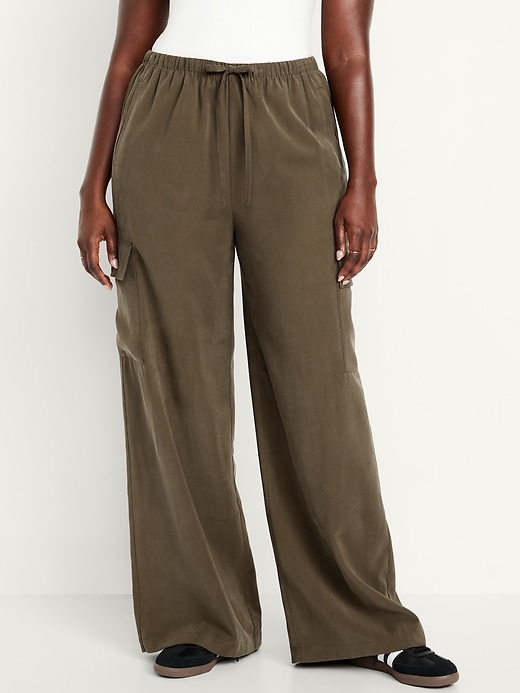 Image number 5 showing, Drapey Cargo Super Wide-Leg Pants