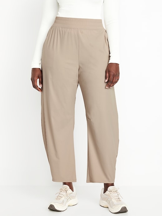 Image number 3 showing, High-Waisted SleekTech Barrel Ankle Pants