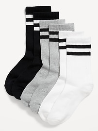L'image numéro 1 présente Chaussettes tube rayées pour garçon (paquet de 3 paires)