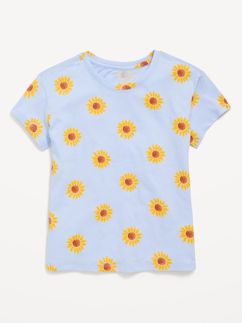 Softest Short-Sleeve Printed T-Shirt for Girls