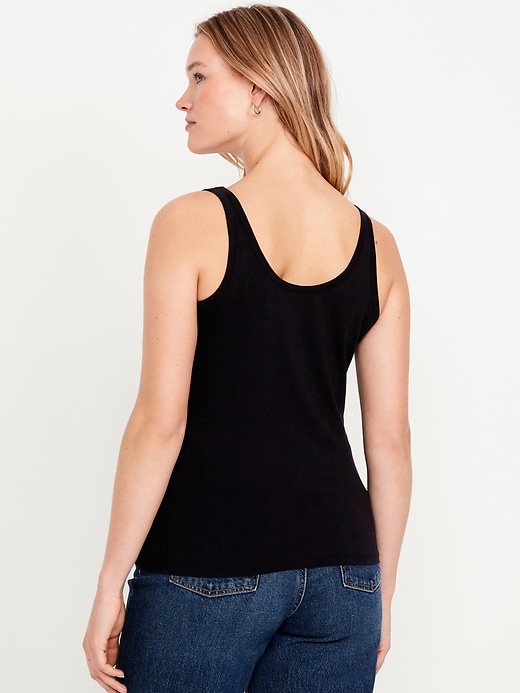 Image number 6 showing, First-Layer Scoop-Neck Tank Top