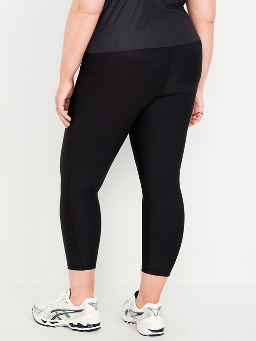 Image number 7 showing, High-Waisted PowerSoft Side-Pocket Crop Leggings