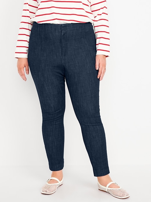 Image number 6 showing, Extra High-Waisted Polished Pixie Skinny Ankle Jeans