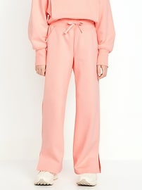 Image number 1 showing, Dynamic Fleece High-Waisted Wide-Leg Pants for Girls
