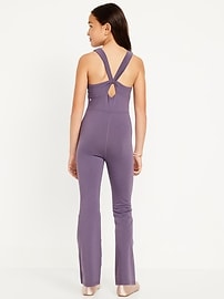 Image number 2 showing, Sleeveless PowerChill Flare-Leg Bodysuit for Girls
