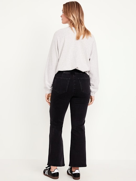 Image number 5 showing, High-Waisted Weekender Pull-On Crop Flare Jeans