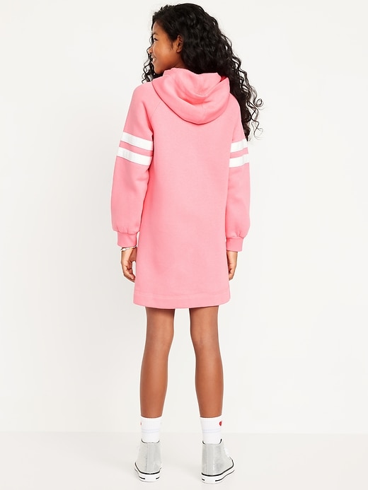 View large product image 2 of 4. Long-Sleeve Hooded Fleece Dress for Girls