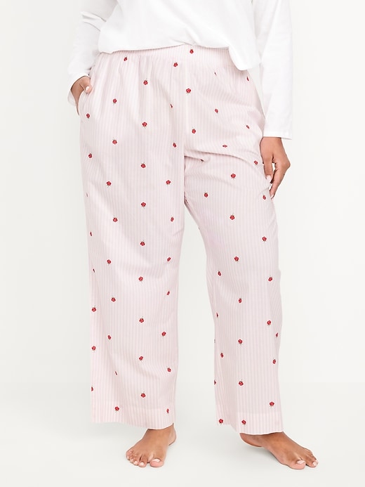 L'image numéro 7 présente Pantalon de pyjama à taille haute assorti pour Femme