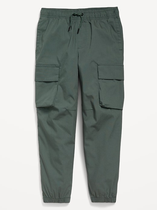 L'image numéro 4 présente Pantalon cargo coupe généreuse en popeline pour garçon