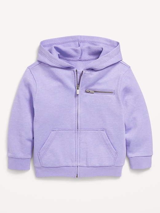 View large product image 1 of 1. Cozy-Knit Unisex Pocket Zip-Front Hoodie for Toddler