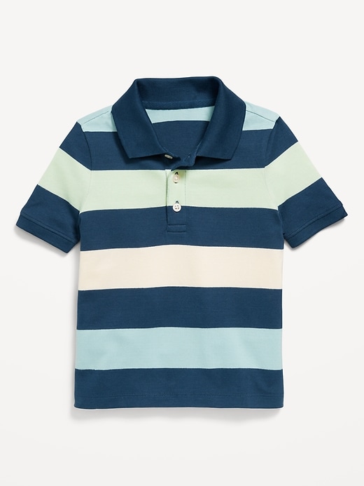 View large product image 1 of 1. Short-Sleeve Pique Polo Shirt for Toddler Boys