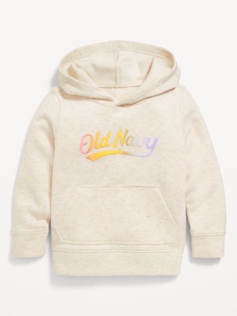 Logo-Graphic Pullover Hoodie for Toddler Girls