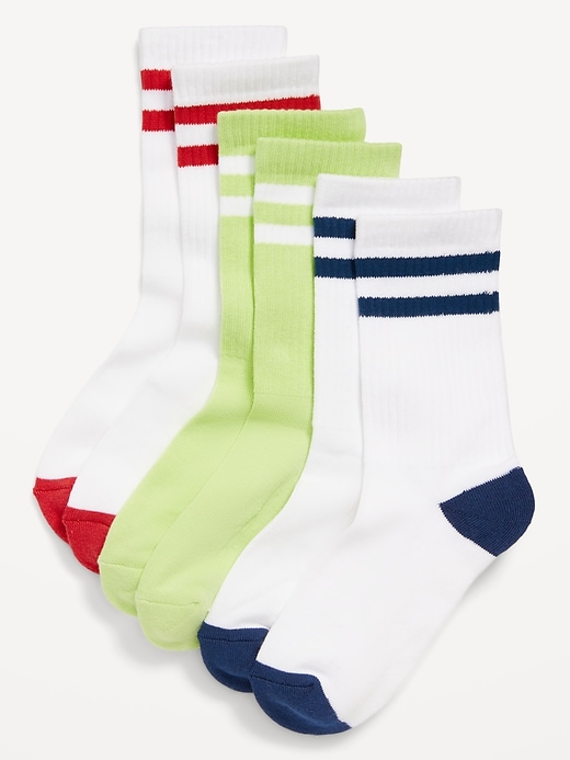 View large product image 1 of 1. Striped Tube Socks 3-Pack for Boys