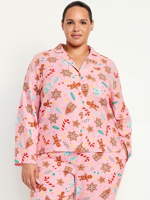 Image number 7 showing, Flannel Pajama Top