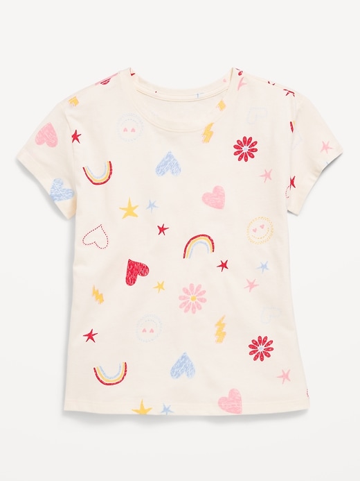 View large product image 1 of 1. Softest Short-Sleeve Printed T-Shirt for Girls