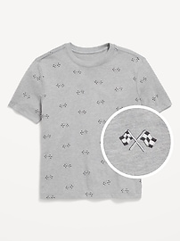 Image number 1 showing, Softest Printed Crew-Neck T-Shirt for Boys