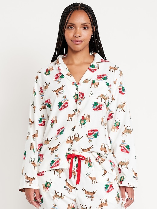 Image number 5 showing, Flannel Pajama Top