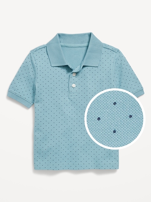 View large product image 1 of 1. Short-Sleeve Pique Polo Shirt for Toddler Boys