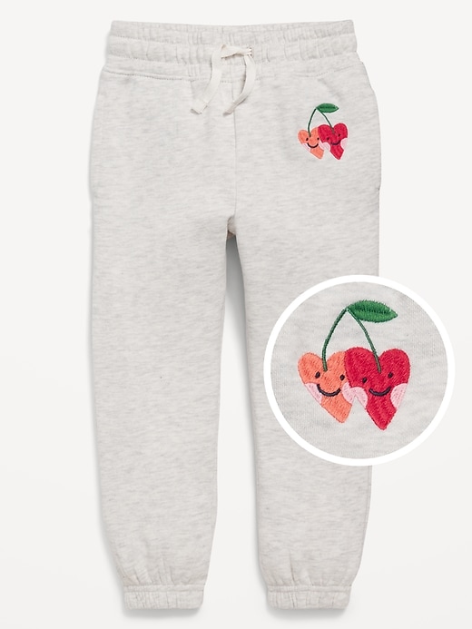 View large product image 1 of 1. Printed Cinched-Hem Jogger Sweatpants for Toddler Girls