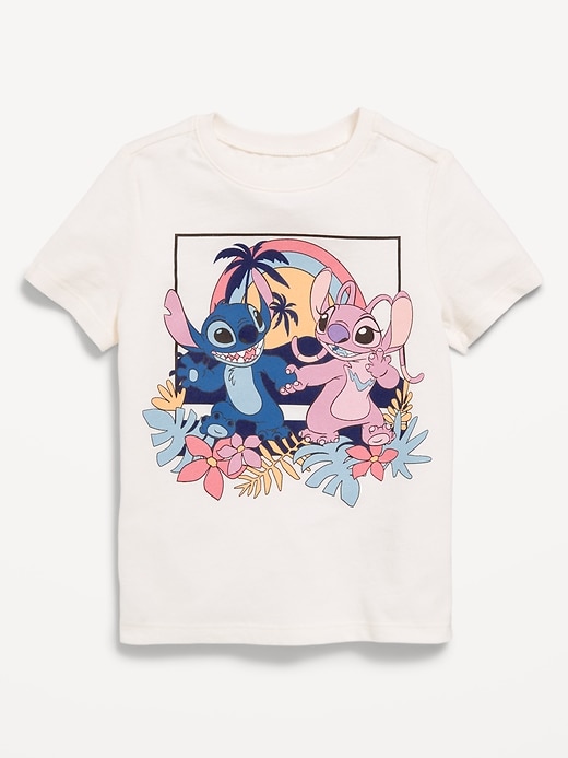 View large product image 1 of 1. Disney© Stitch & Angel Unisex Graphic T-Shirt for Toddler