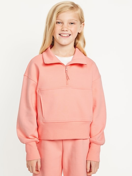 View large product image 1 of 5. Dynamic Fleece Half-Zip Performance Sweatshirt for Girls