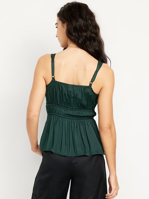 Image number 2 showing, Waist-Defined Satin Top