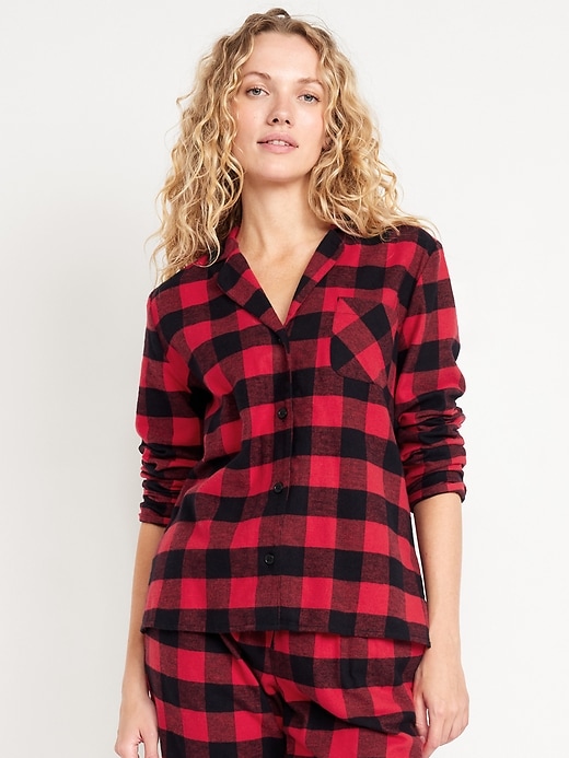 Image number 1 showing, Flannel Pajama Shirt