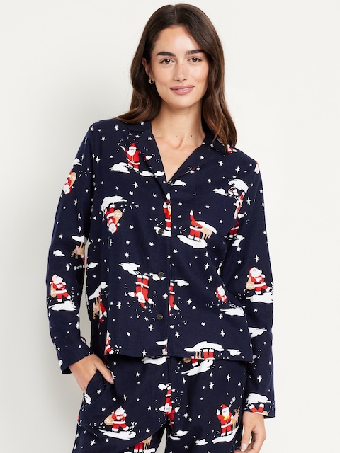Flannel Pajama Top