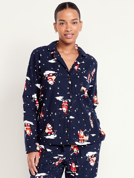 Image number 1 showing, Flannel Pajama Top