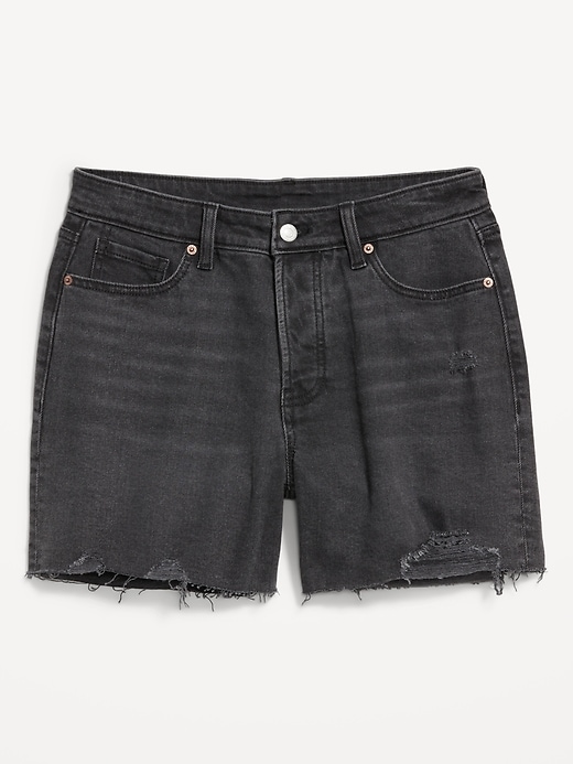 Image number 4 showing, High-Waisted OG Jean Cut-Off Shorts -- 7-inch inseam