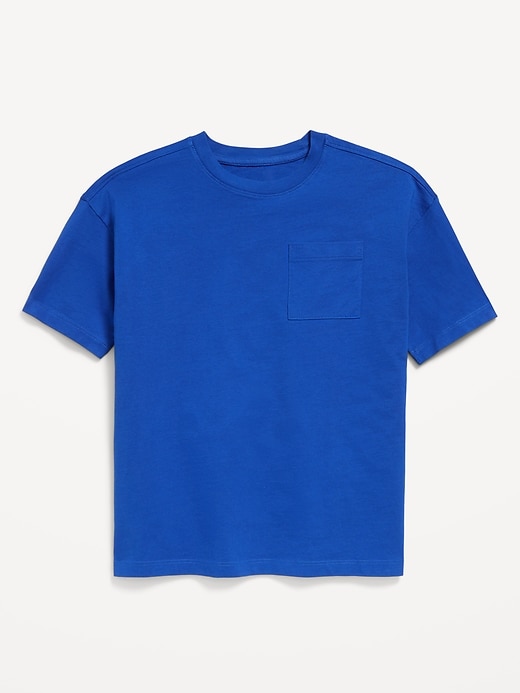 View large product image 2 of 3. Oversized Short-Sleeve Pocket T-Shirt for Boys