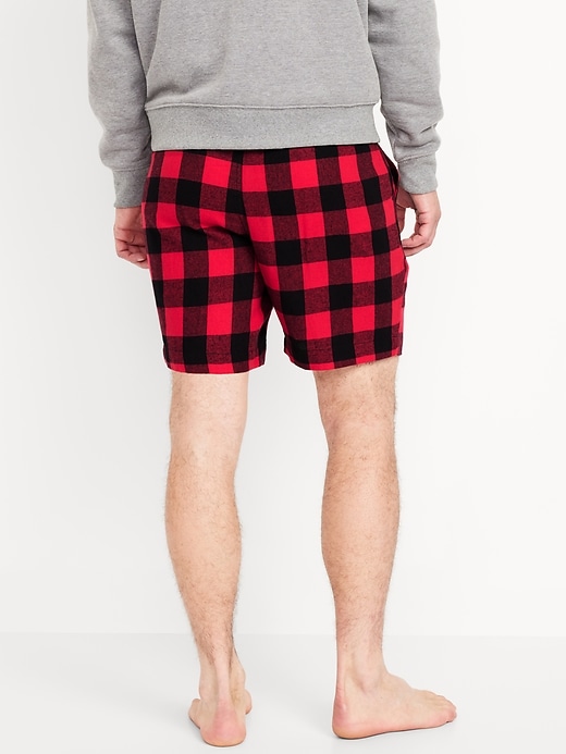 L'image numéro 4 présente Short de pyjama en flanelle pour homme