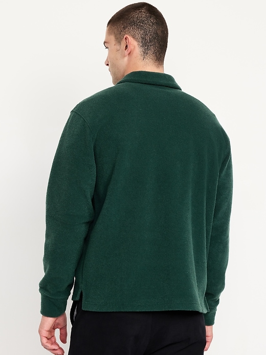 Image number 2 showing, Terry Quarter-Zip Polo