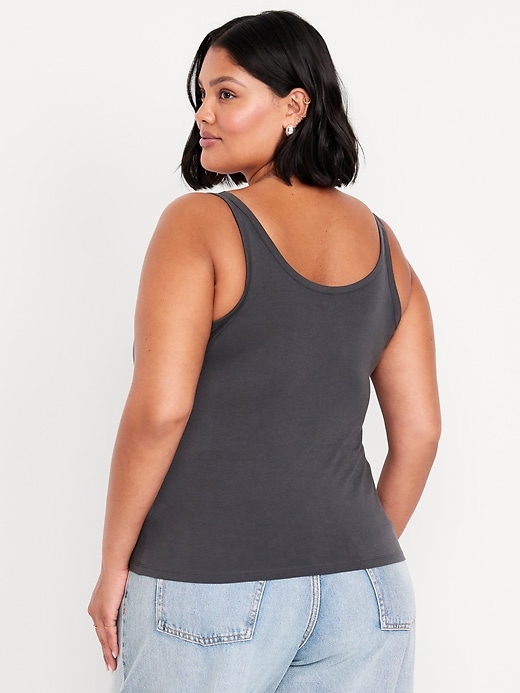 Image number 8 showing, First-Layer Scoop-Neck Tank Top