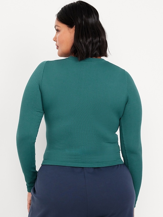 Image number 6 showing, Fitted Seamless Ribbed T-Shirt