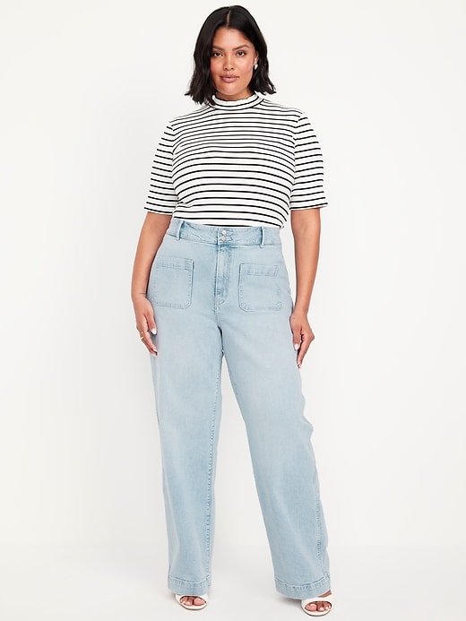 Image number 6 showing, Extra High-Waisted Sky-Hi Mariner Wide-Leg Jeans