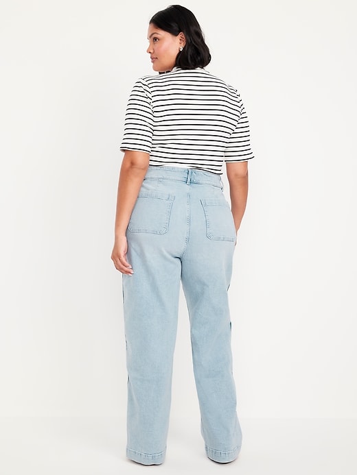 Image number 7 showing, Extra High-Waisted Sky-Hi Mariner Wide-Leg Jeans