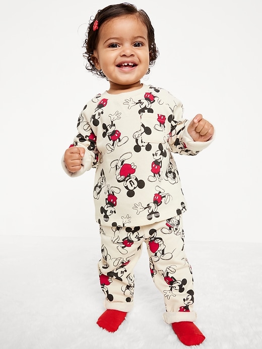 Voir une image plus grande du produit 1 de 3. Ensemble de chandail et pantalon en coton ouaté Mickey Mouse de Disney&#169 pour bébé