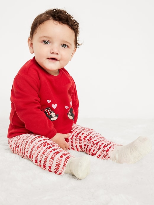 Voir une image plus grande du produit 1 de 4. Ensemble chandail en coton ouaté et legging Minnie et Mickey Mouse de Disney&#169 pour bébé