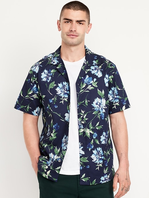 Image number 1 showing, Short-Sleeve Floral Camp Shirt