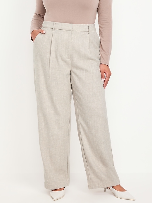 Image number 7 showing, Extra High-Waisted Taylor Wide-Leg Trouser Pants