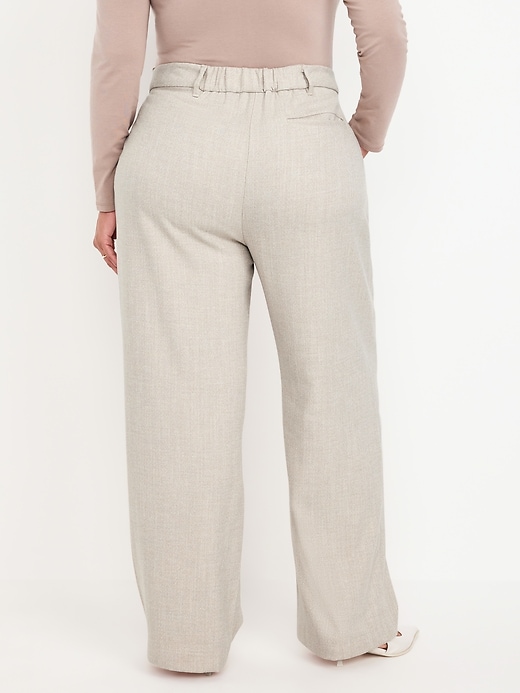 Image number 8 showing, Extra High-Waisted Taylor Wide-Leg Trouser Pants