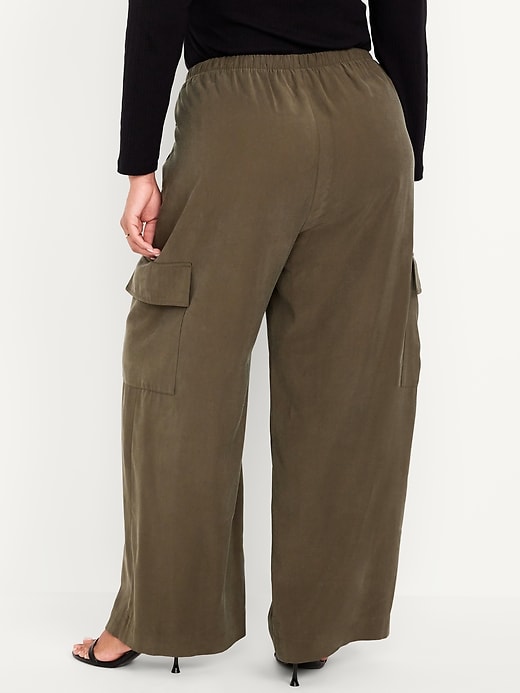 Image number 8 showing, Drapey Cargo Super Wide-Leg Pants